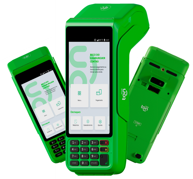 Maquininha TON T3 Smart com as menores taxas